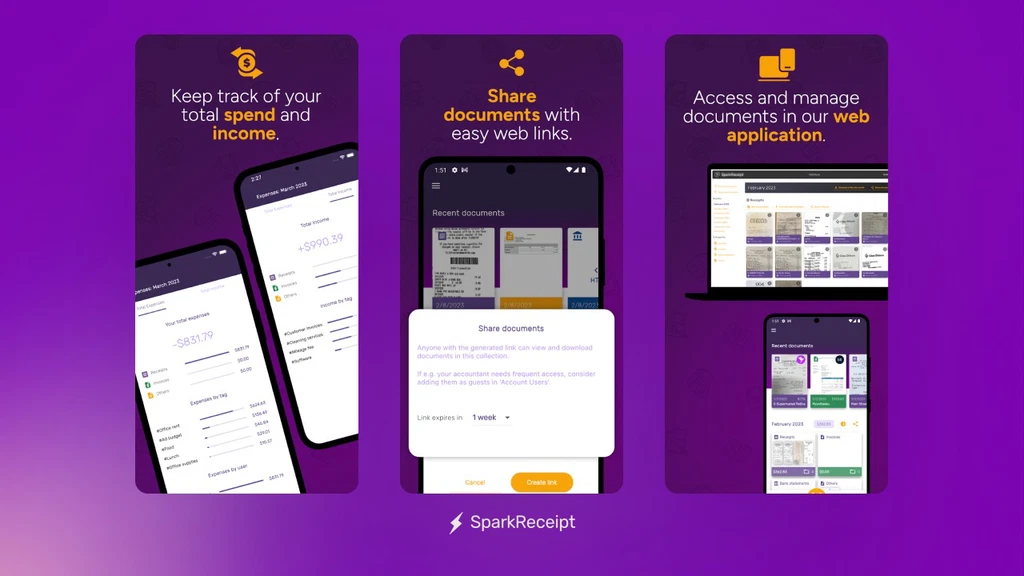 SparkReceipt: Simplify Receipt Management & Expense Tracking