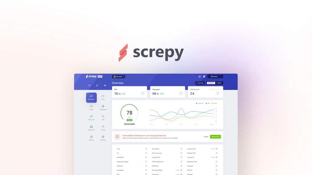 Screpy: The Best SEO and Website Monitoring Tool