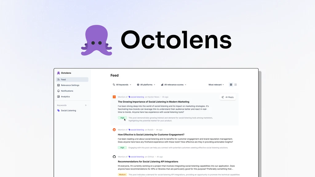 Octolens: Streamline GitHub Management & Visualization Tool