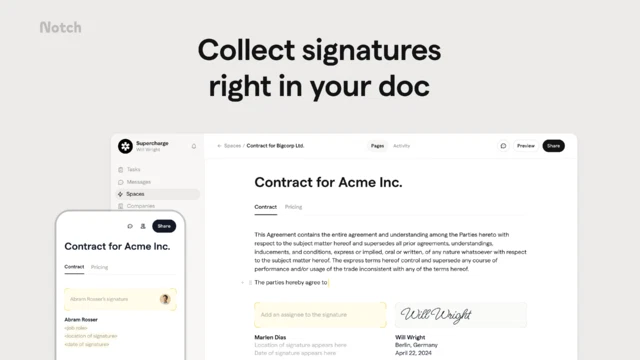 Notch: Your All-in-One Contract Management Solution