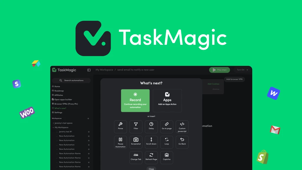 TaskMagic: Easy Web Task Automation for Better Productivity